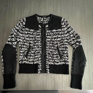 rag & bone Viola Chunky Knit Sweater Jacket